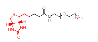Biotin-PEG-Azide/N3，生物素-聚乙二醇-叠氮，Biotin-PEG-叠氮