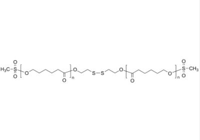 PCL-2MeS-disulf 聚己内酯-双甲磺酰基 链中间为二硫键