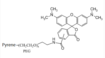 芘-聚乙二醇-罗丹明 Pyrene-PEG-Rhodamine