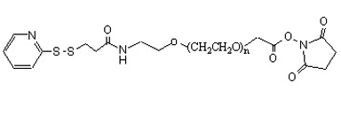 吡啶基二硫醚-聚乙二醇-琥珀酰亚胺NHS酯 OPSS-PEG-NHS