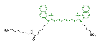 ICG-amine，1686147-55-6，氨基修饰的近红外染料