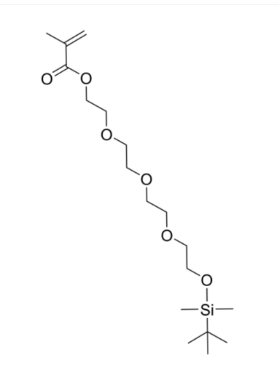 TEG-MA 四聚乙二醇, (α-甲基丙烯酸酯, ω-叔丁基二甲基硅氧基)-封端 低聚乙二醇-单端双键