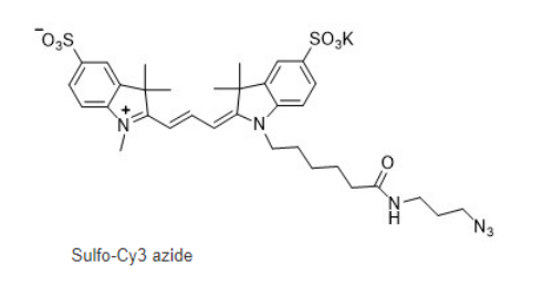 Sulfo-Cy3 Azide 水溶性CY3叠氮 水溶Cy3-N3