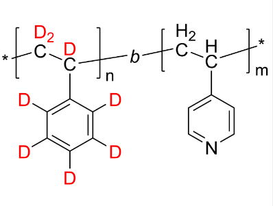 dPS-P4VP 聚(氘化苯乙烯-d8)-聚(4-乙烯基吡啶) 氘化二嵌段共聚物