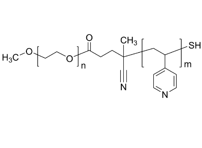 PEG-P4VP-SH 聚乙二醇-聚(4-乙烯基吡啶)-硫醇 二嵌段共聚物 Poly(ethylene oxide)-b