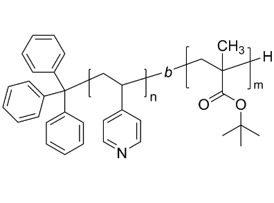 P4VP-PtBuMA 聚(4-乙烯基吡啶)-聚甲基丙烯酸叔丁酯 两亲性二嵌段共聚物
