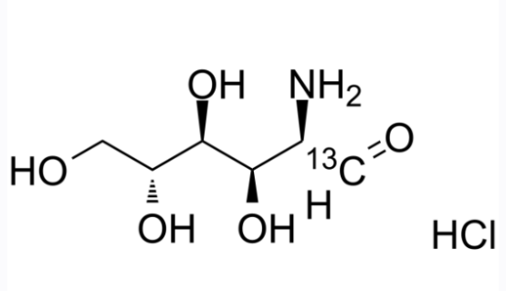 cas:84247-63-2 Glucosamine-13C (hydrochloride) 盐酸氨基葡萄糖 13C;