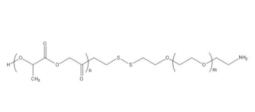 PLGA-SS-PEG-NH2, 聚丙交酯乙交酯共聚物-SS-聚乙二醇-胺