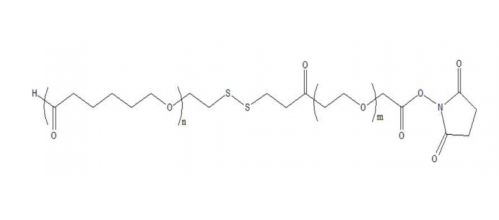 PCL-SS-PEG-NHS，聚己内酯-SS-聚乙二醇-活性酯