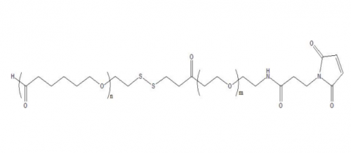 PCL-SS-PEG-MAL，聚己内酯-SS-聚乙二醇-马来酰亚胺