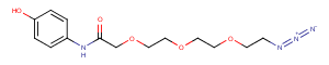 Phenol-amido-C1-PEG3-N3 Chemical Structure