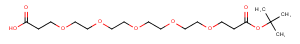 Acid-PEG5-C2-Boc Chemical Structure