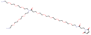 N-(Mal-PEG6)-N-bis(PEG3-amine) Chemical Structure
