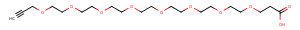 Propargyl-PEG8-acid Chemical Structure