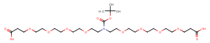 N-Boc-N-bis(PEG4-acid) Chemical Structure