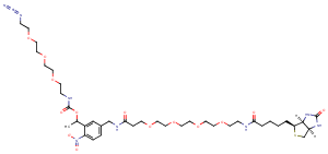 PC-Biotin-PEG4-PEG3-azide Chemical Structure
