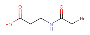 N-Bromoacetyl-β-alanine Chemical Structure