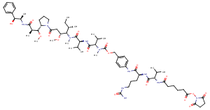SC-VC-PAB-MMAE Chemical Structure