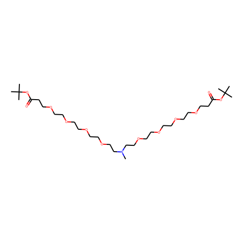 N-Me-N-bis(PEG4-C2-Boc) Chemical Structure