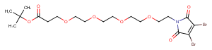 3,4-Dibromo-Mal-PEG4-Boc Chemical Structure