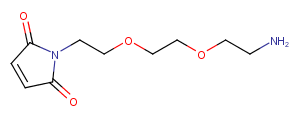 Mal-PEG2-NH2 Chemical Structure