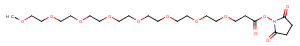 m-PEG8-NHS ester Chemical Structure