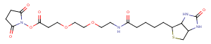 Biotin-PEG2-NHS ester Chemical Structure