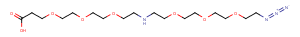 N-(Azido-PEG3)-NH-PEG3-acid Chemical Structure