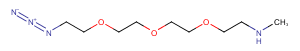 Methylamino-PEG3-azide Chemical Structure