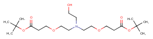 Hydroxy-Amino-bis(PEG1-C2-Boc) Chemical Structure