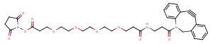 DBCO-NHCO-PEG4-NHS ester Chemical Structure
