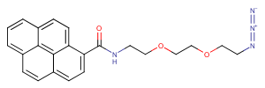Pyrene-PEG2-azide Chemical Structure