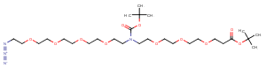 N-Azido-PEG4-N-Boc-N-PEG3-Boc Chemical Structure