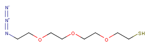 HS-PEG3-CH2CH2N3 Chemical Structure