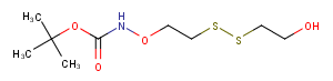 Boc-aminooxy-ethyl-SS-propanol Chemical Structure