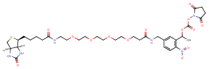 PC-Biotin-PEG4-NHS carbonate Chemical Structure