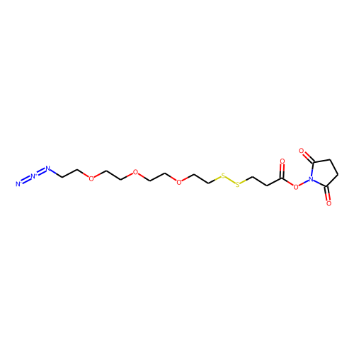 Azido-PEG3-SS-NHS Chemical Structure