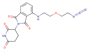 Pomalidomide-PEG1-C2-N3 Chemical Structure