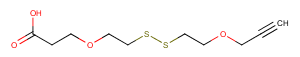 Propargyl-PEG1-SS-PEG1-acid Chemical Structure