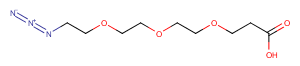 N3-PEG3-CH2CH2COOH Chemical Structure