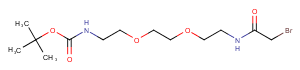 Bromoacetamido-C2-PEG2-NH-Boc Chemical Structure