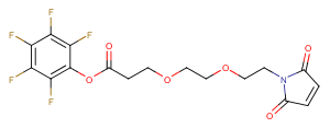 Mal-PEG2-PFP ester Chemical Structure