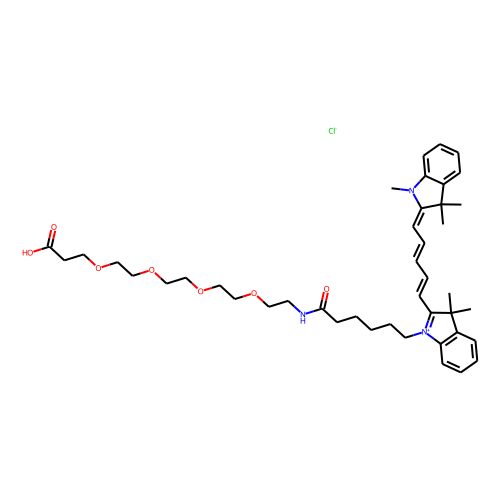 Cy5-PEG4-acid Chemical Structure