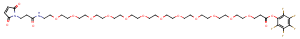 Mal-NH-PEG12-CH2CH2COOPFP ester Chemical Structure