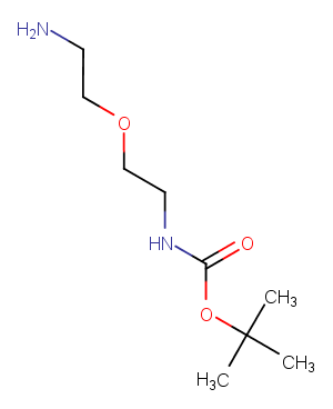 Amino-PEG2-NH-Boc Chemical Structure