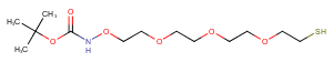 Boc-Aminooxy-PEG3-thiol Chemical Structure