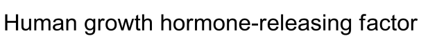 Human growth hormone-releasing factor