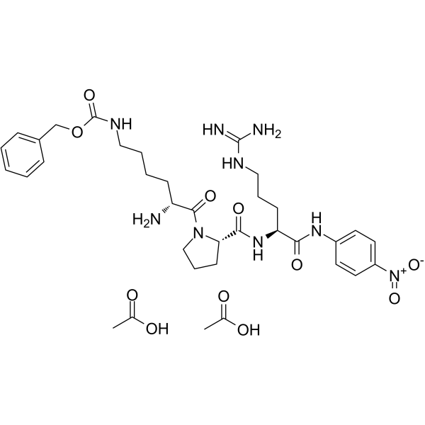 D-Lys(Z)-Pro-Arg-pNA diacetate D-Lys(Z)-Pro-Arg-pNA diacetate