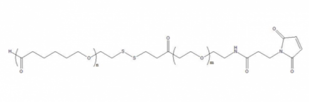 PCL-SS-PEG-Maleimide，聚己内酯-双硫键-聚乙二醇-马来酰亚胺，PCL-SS-PEG-MAL
