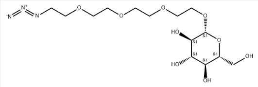 CAS:1609083-15-9，Azido-PEG4-beta-D-glucose